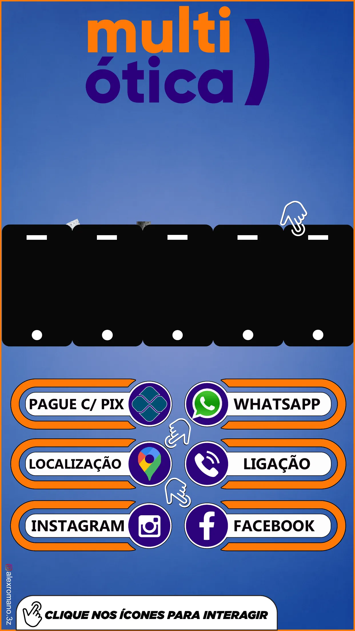 Cartão digital da Multi Ótica